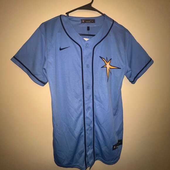 Nike Tampa Bay‎ Rays Wander Franco #5 Youth Jersey Large 14/16 - Picture 2 of 9